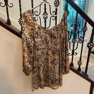 Floral boho mini dress